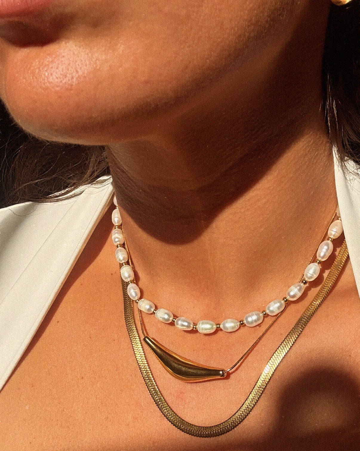 Golden Moon Necklace