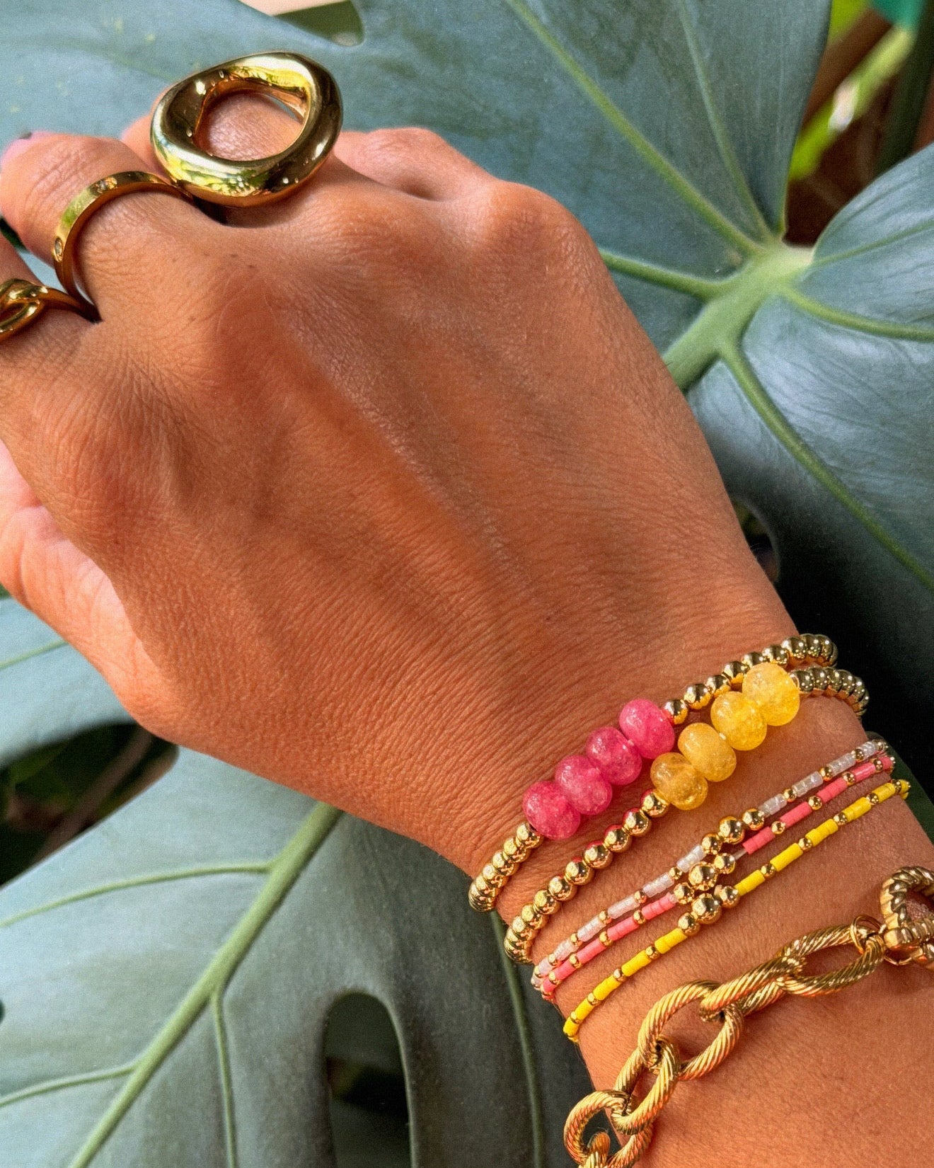 Pink Stretch Bracelet