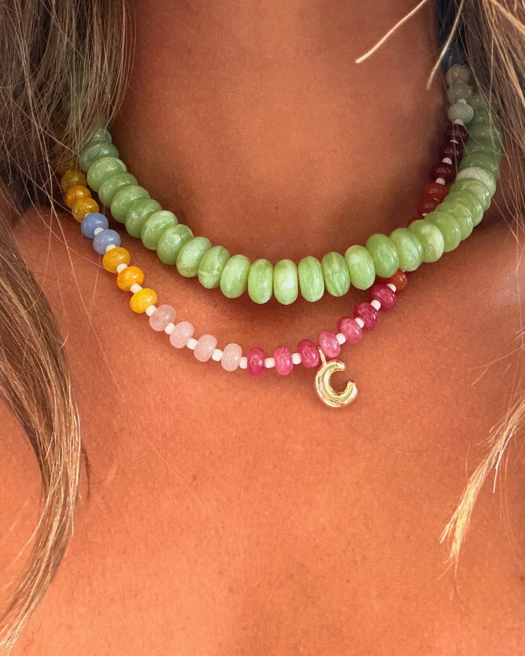 Beaded Initial Necklace