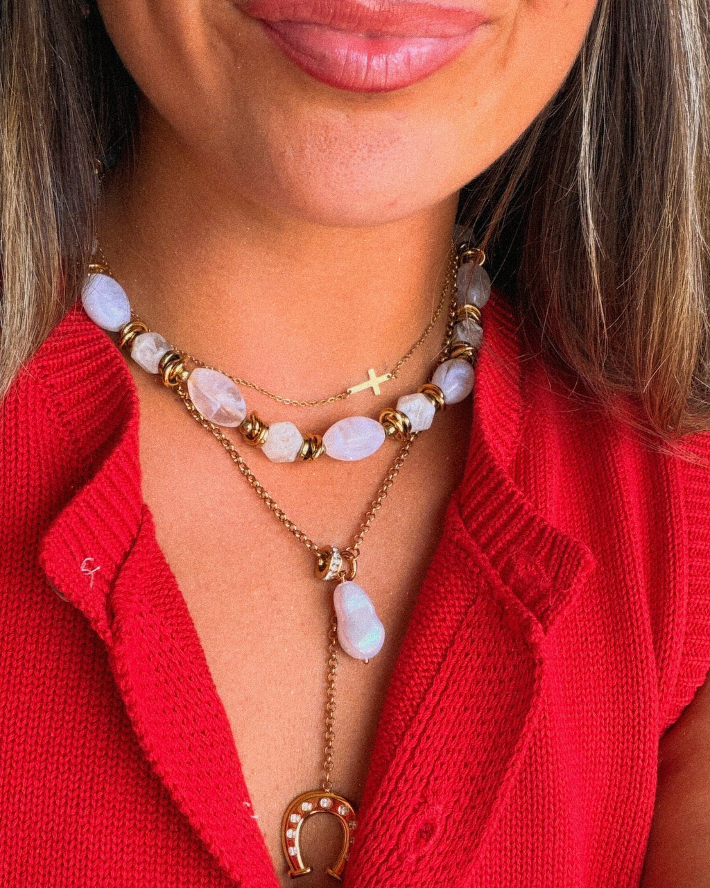 Drop Horseshoe Necklace