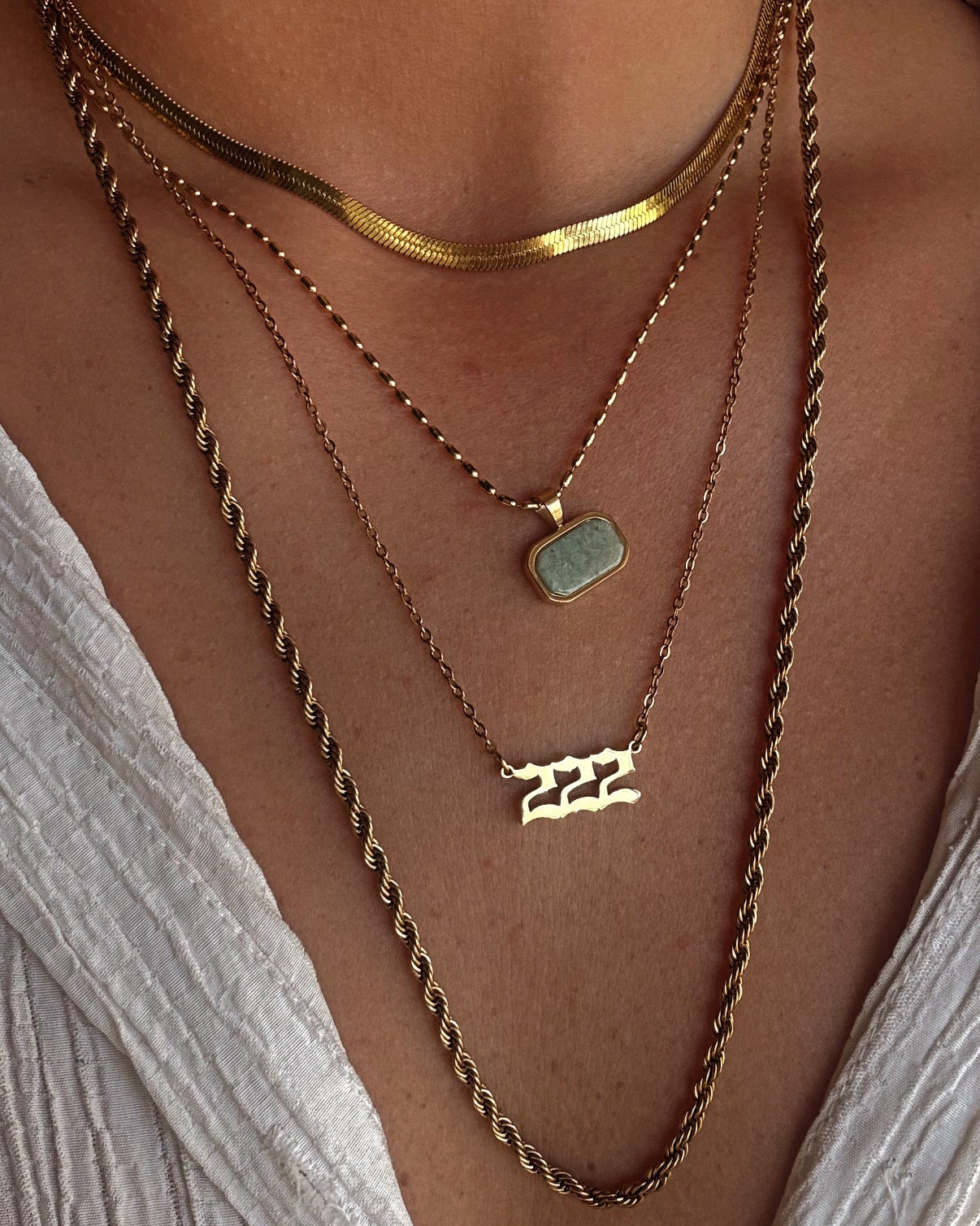 222 Angel Number Necklace