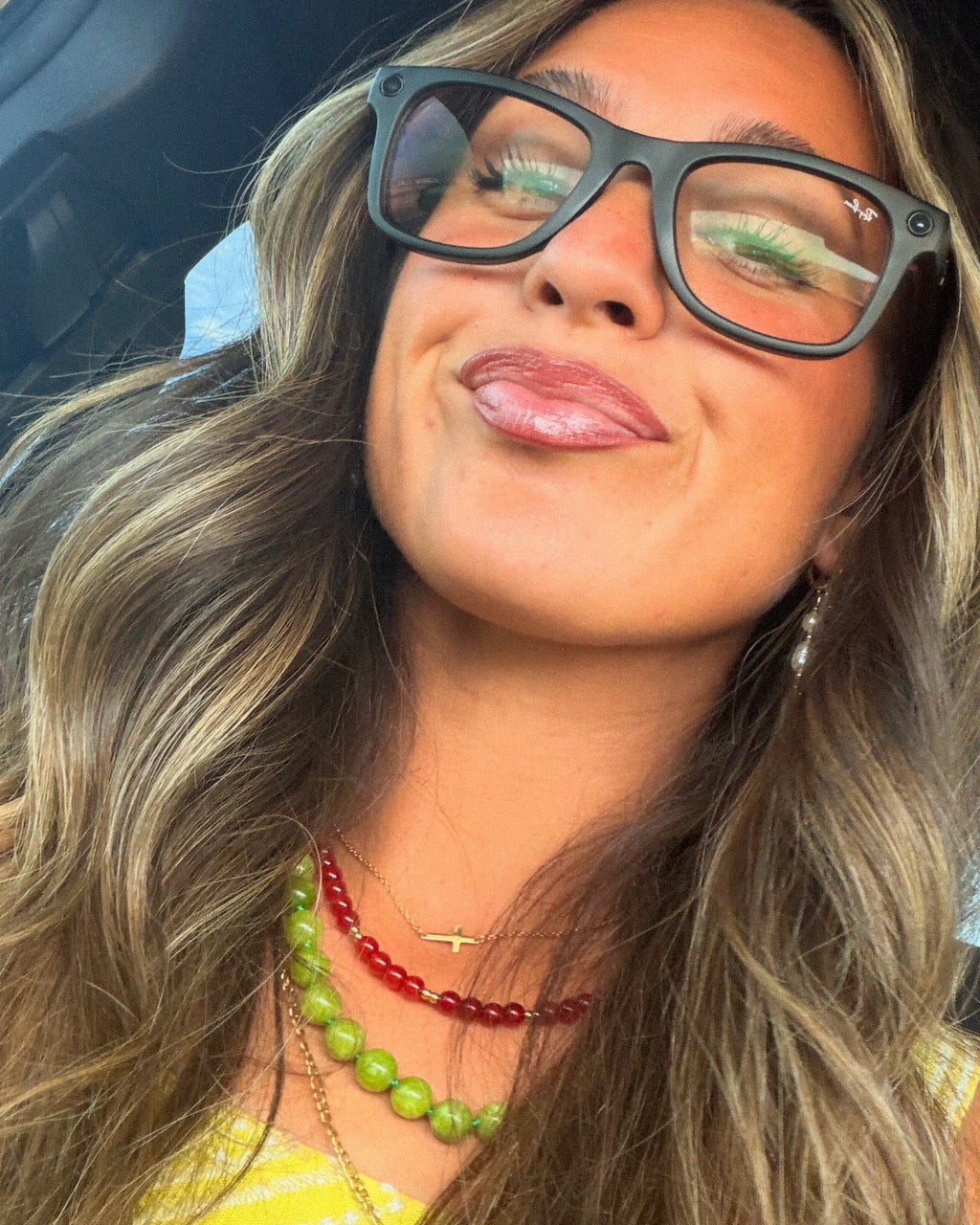 Red Beaded Necklace