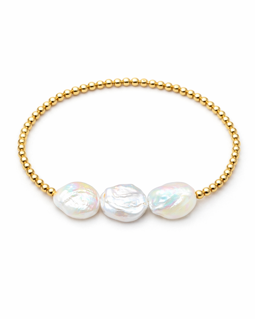 3 Pearl Beaded Bracelet