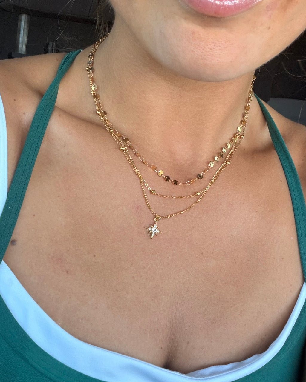 Layered Starburst Necklace
