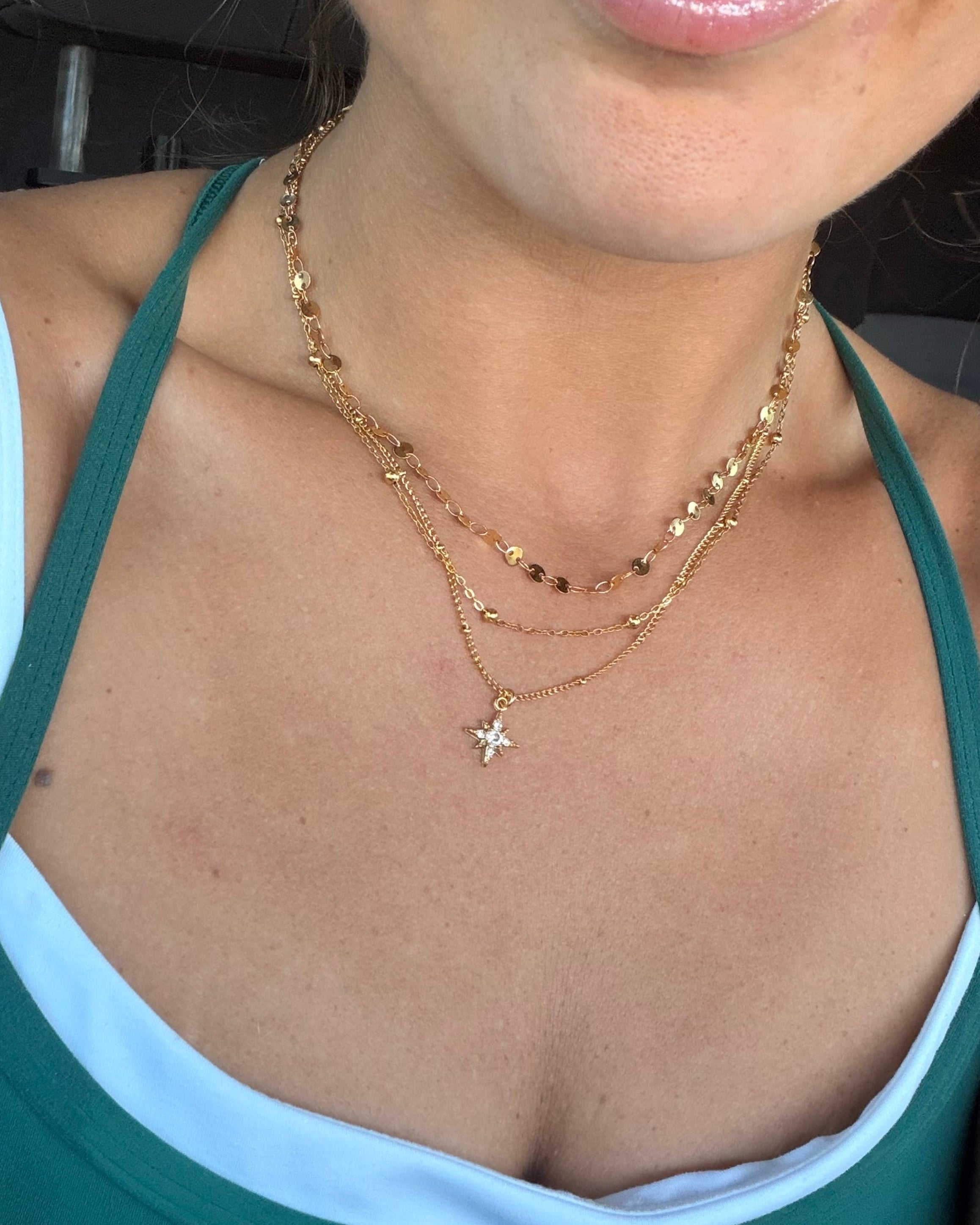 Layered Starburst Necklace