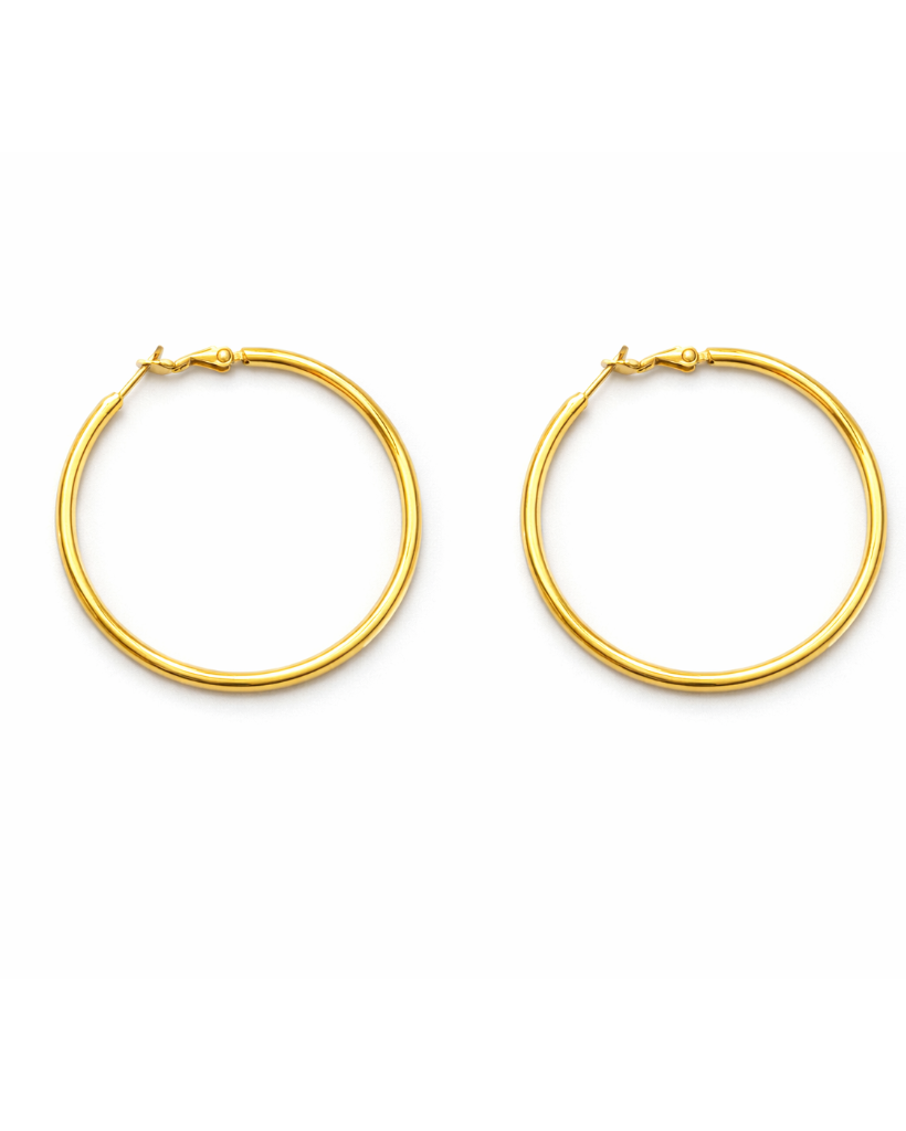 Classic Gold Hoops