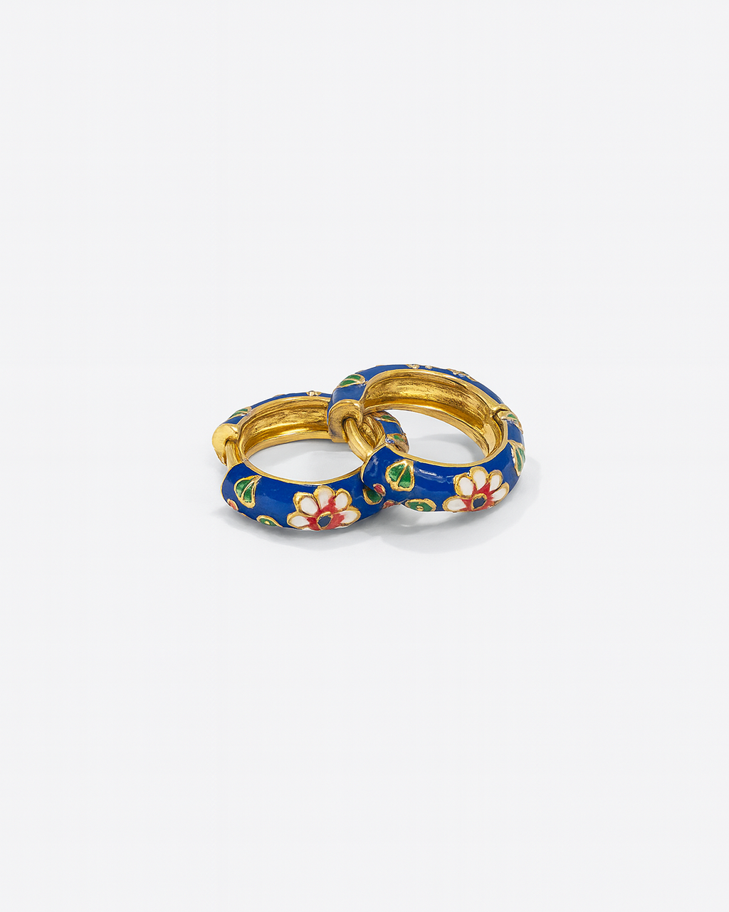 Floral Huggie Earrings