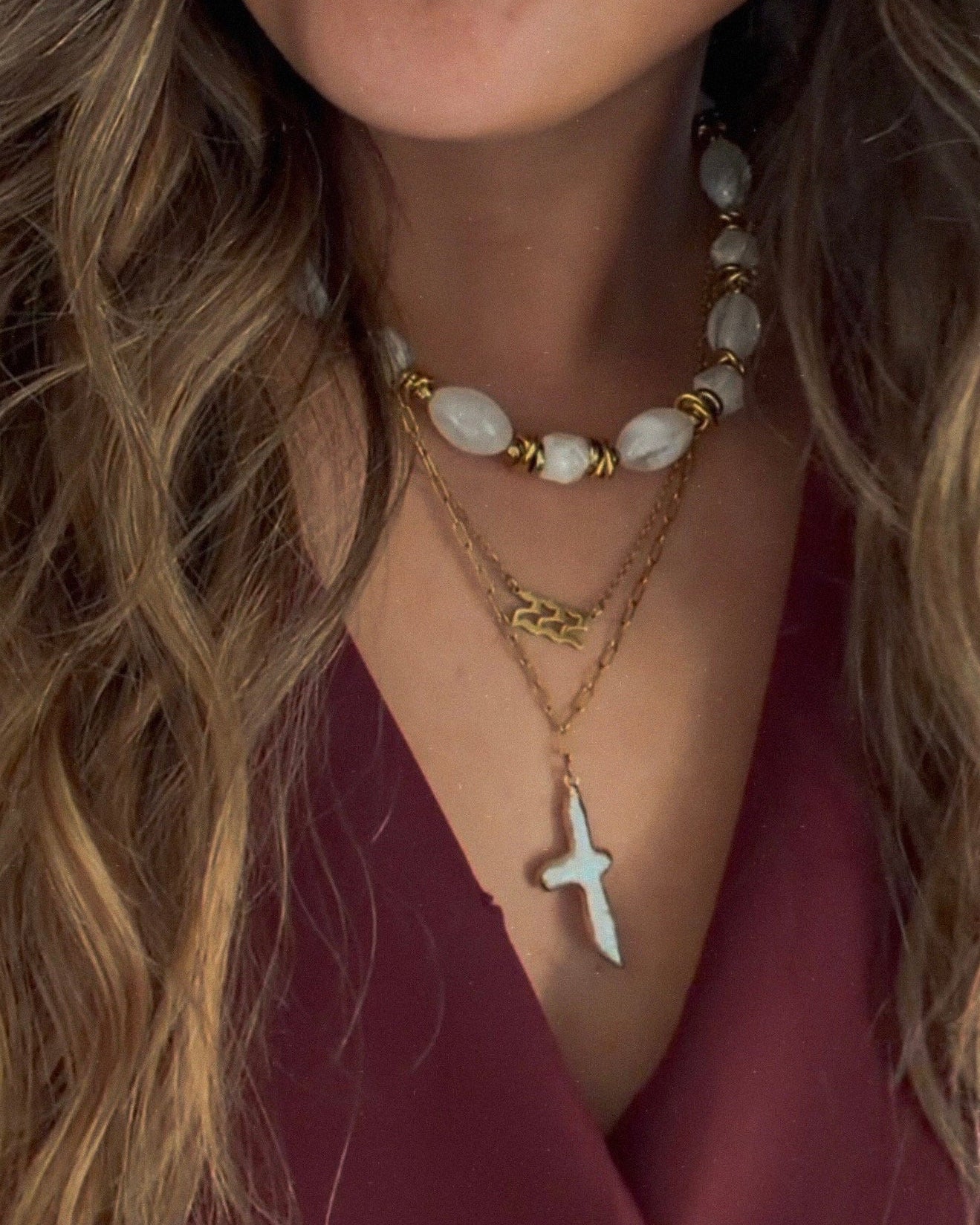 Tidal Drift Beaded Necklace