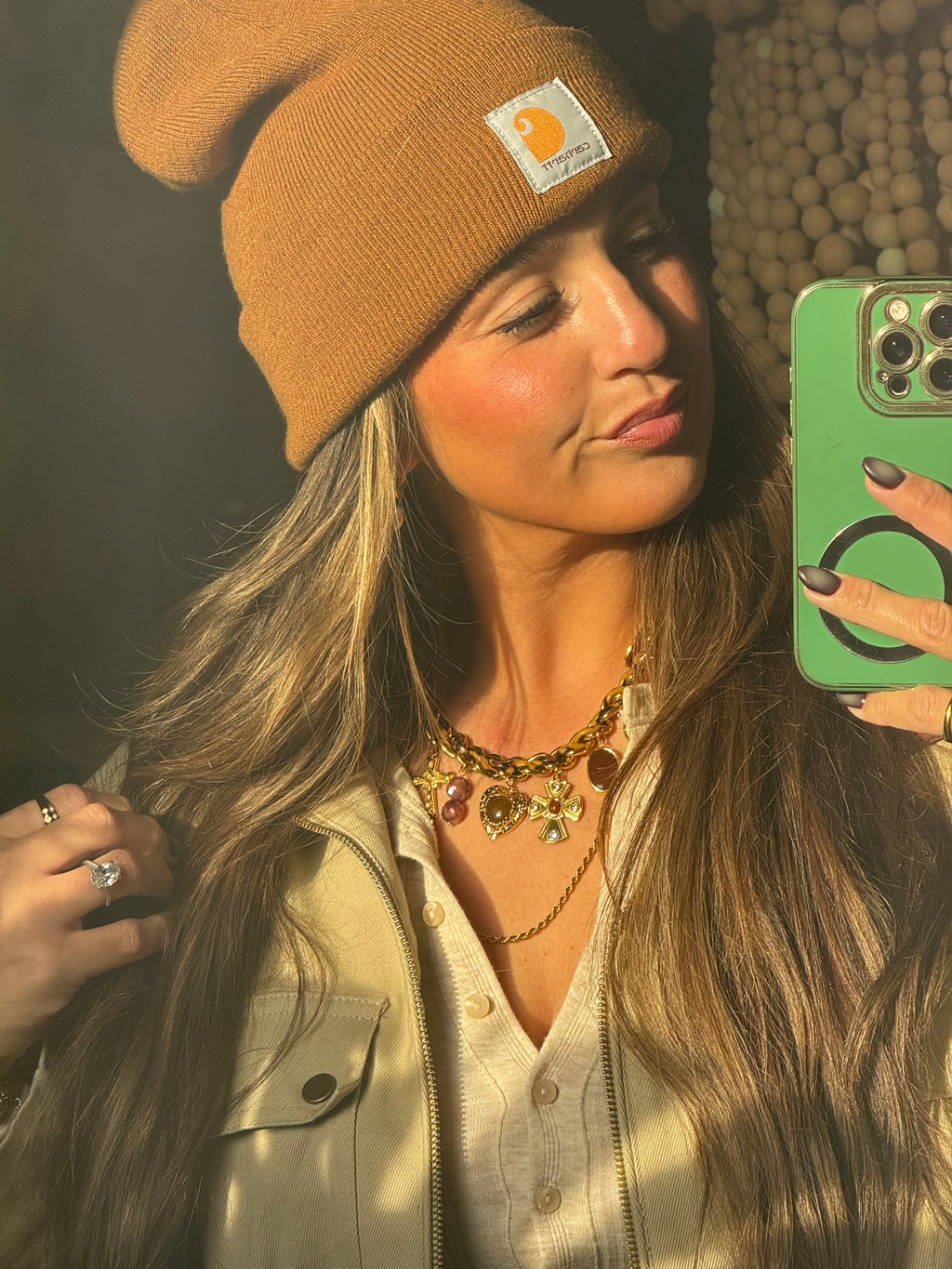 Golden Relic Charm Necklace