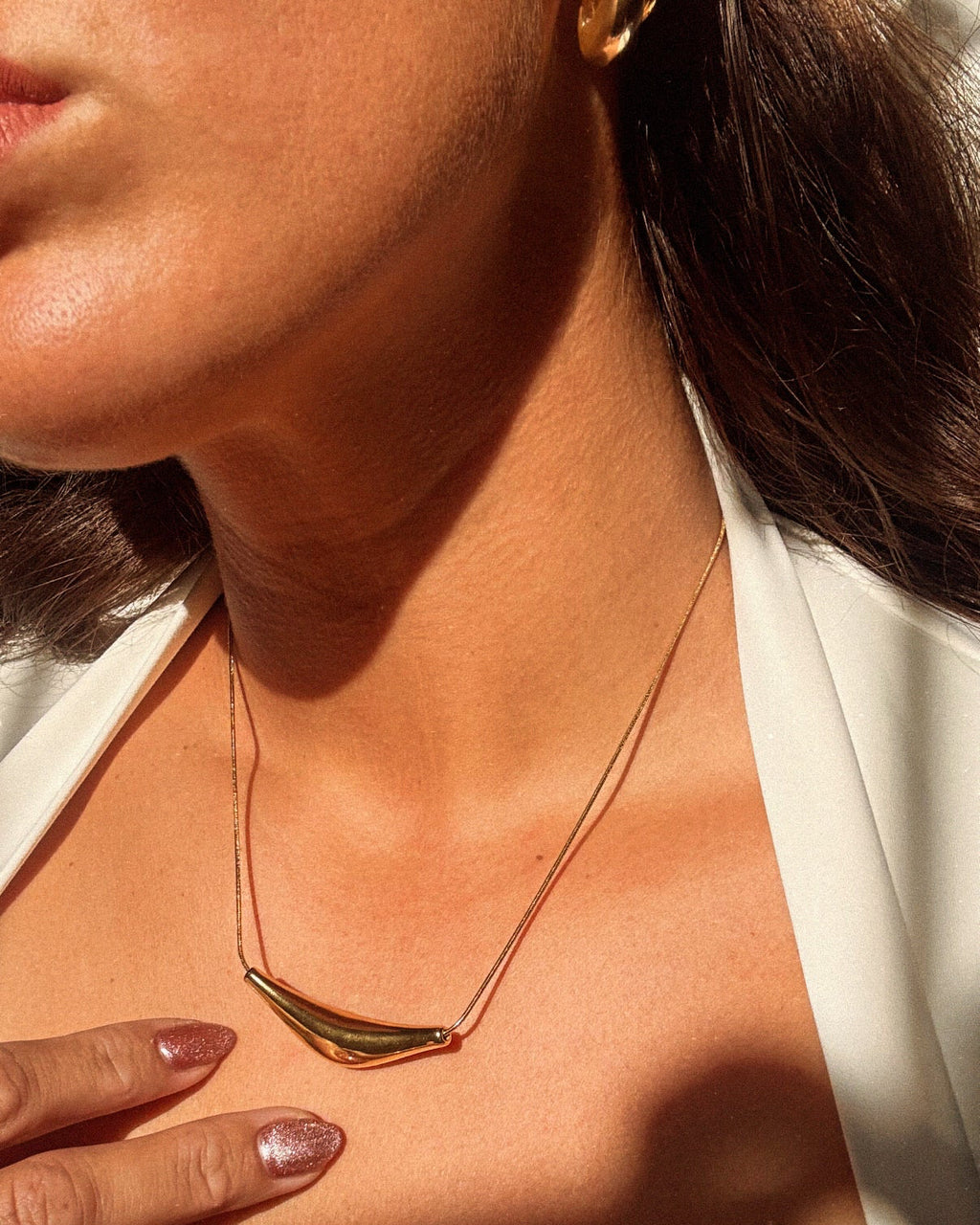 Golden Moon Necklace