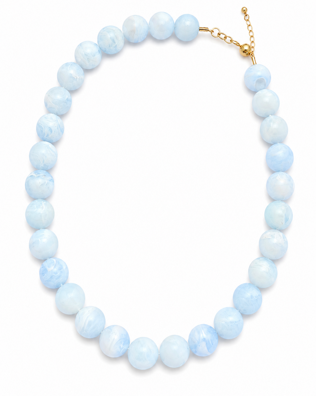Baby Blue Beaded Necklace