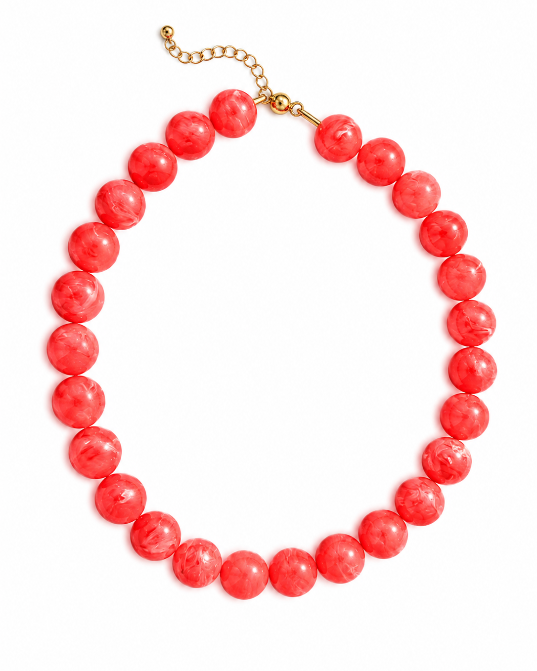 Pink/Mauve Beaded Necklace