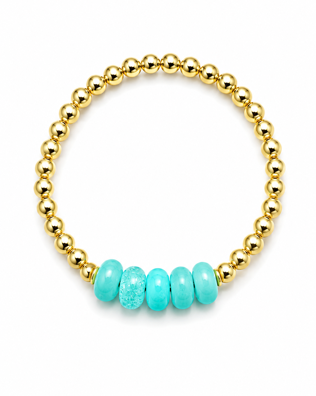 Turquoise Blue Stretch Bracelet
