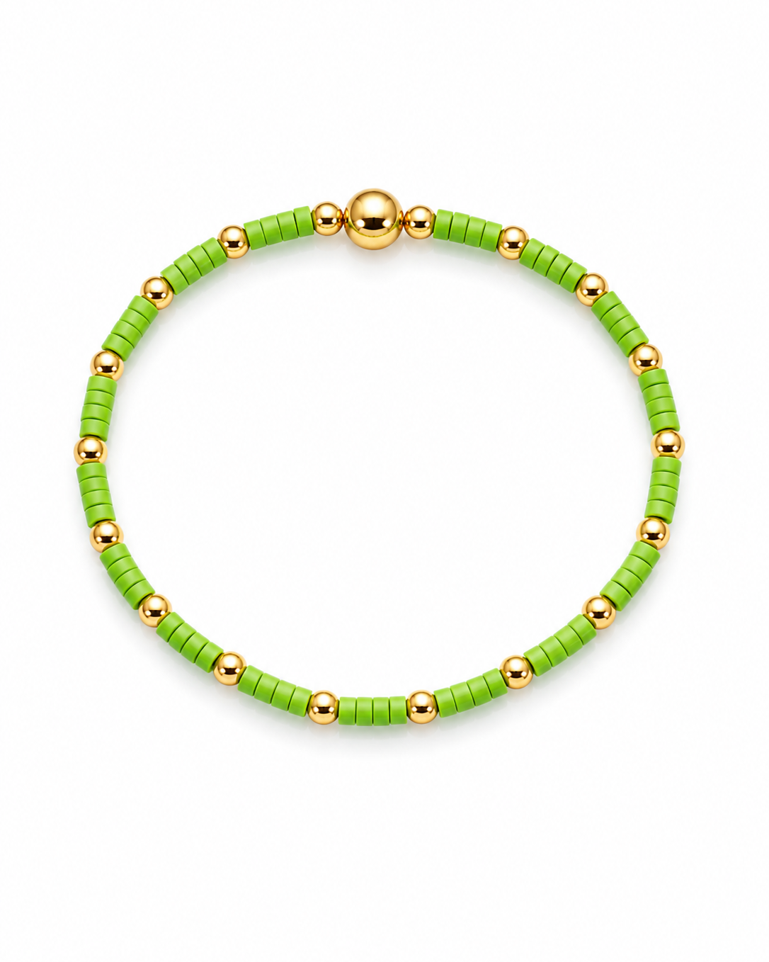 Green Dainty Stretch Bracelet