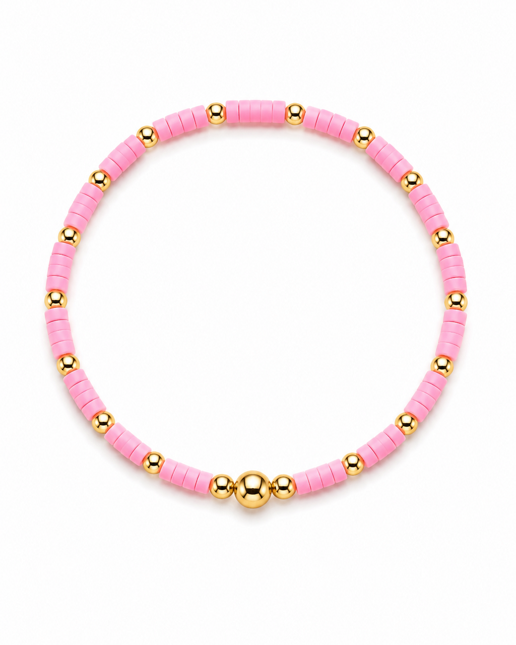 Pink Dainty Stretch Bracelet