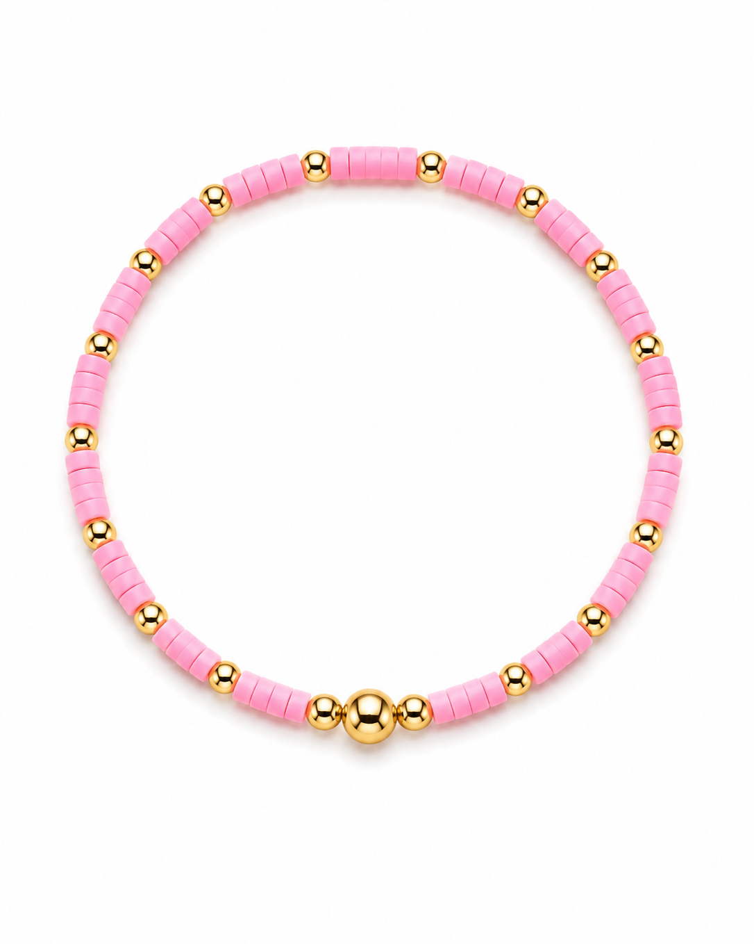 Pink Dainty Stretch Bracelet