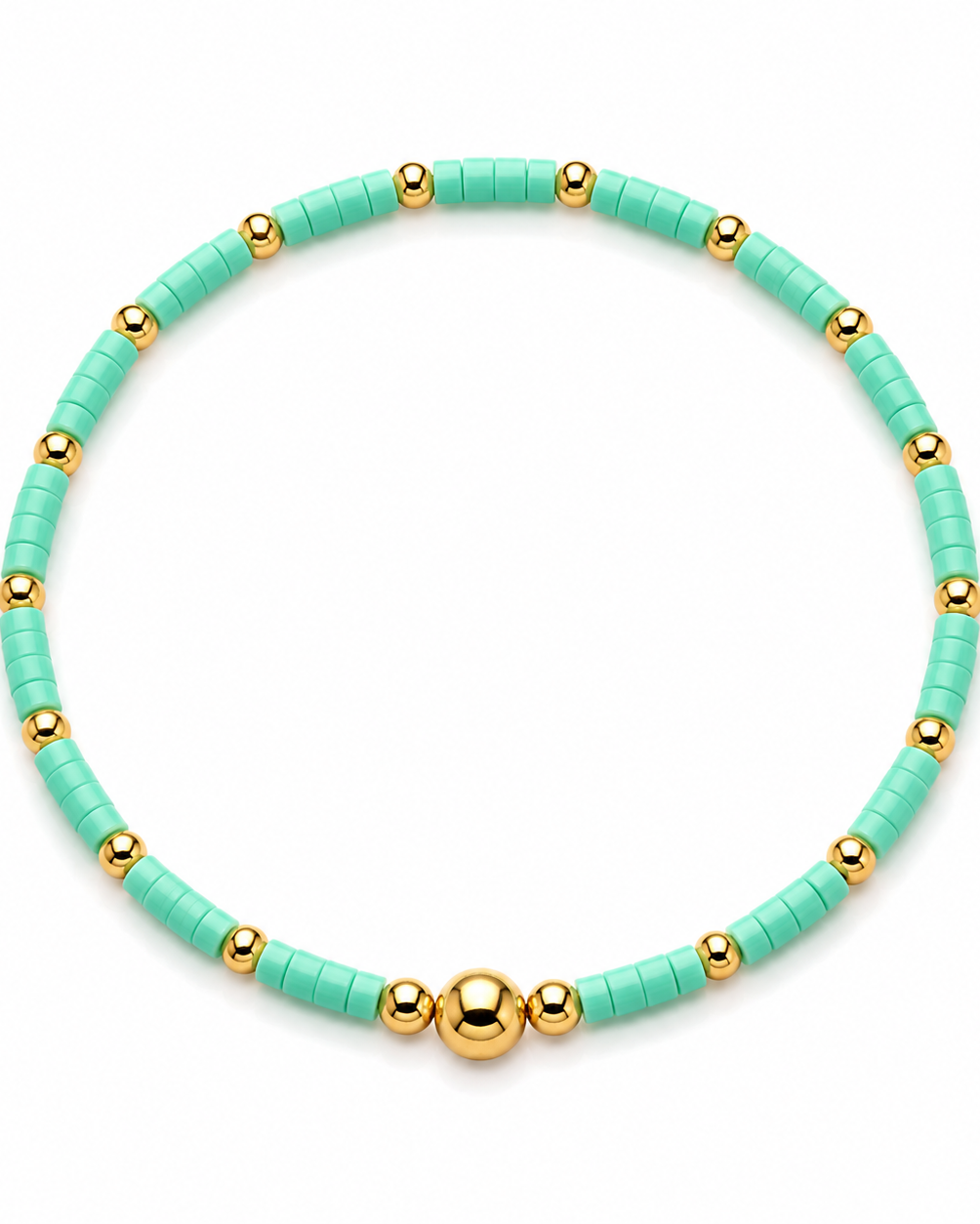 Turquoise Blue Dainty Stretch Bracelet