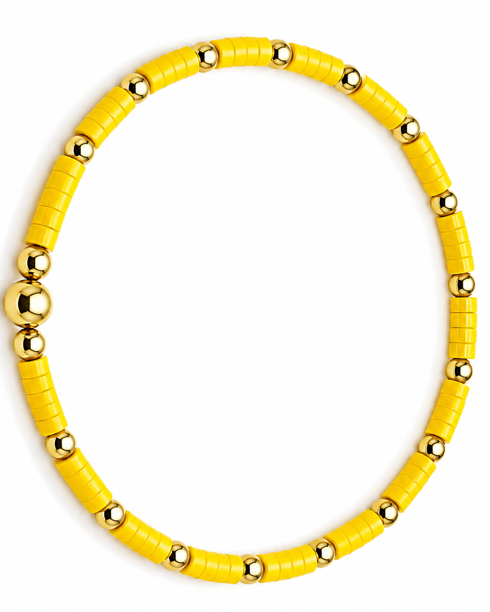 Yellow Dainty Stretch Bracelet