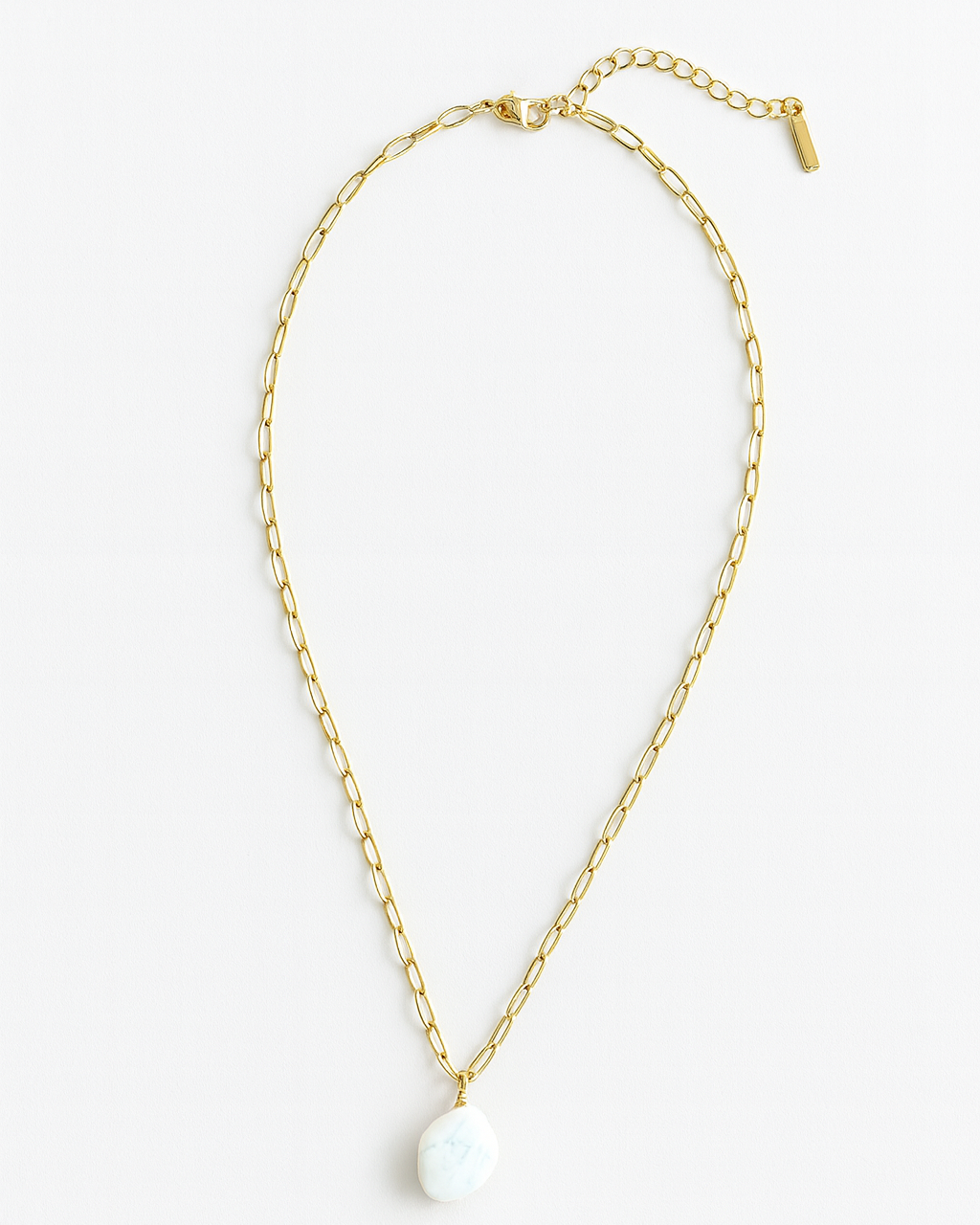 Cambria Drop Pearl Necklace