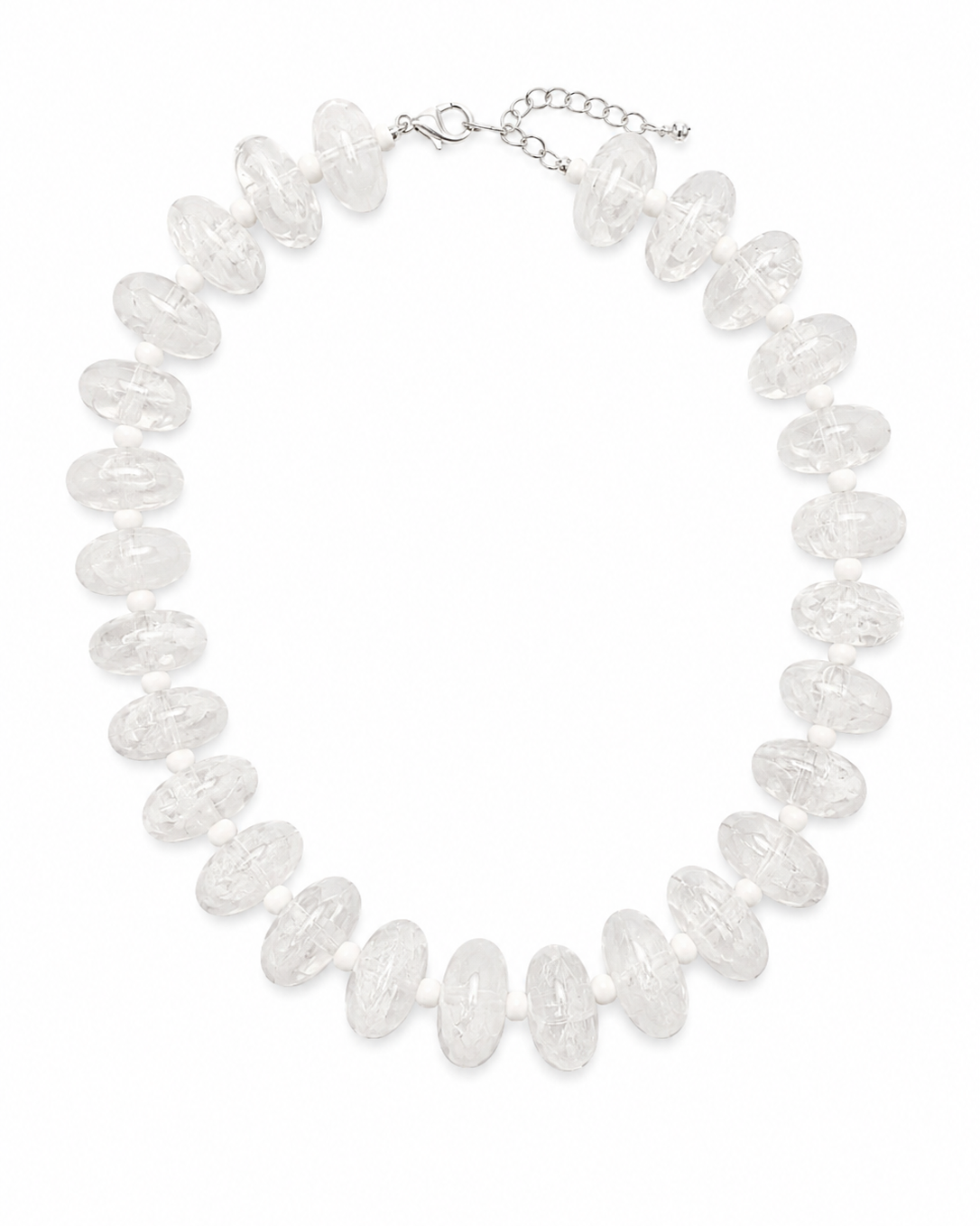 Clear/white Chunky Beads