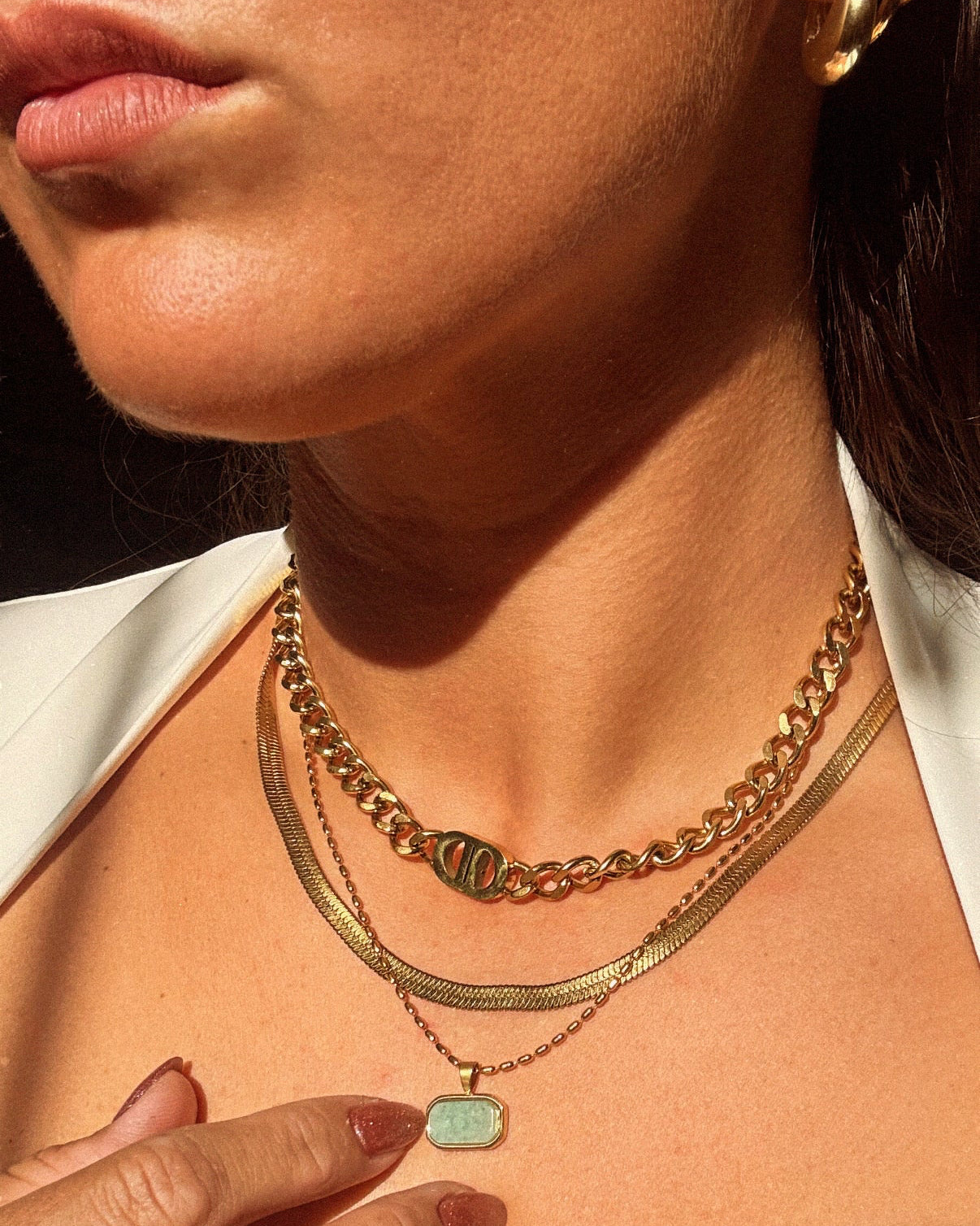 Edgy Golden Cuban Chain