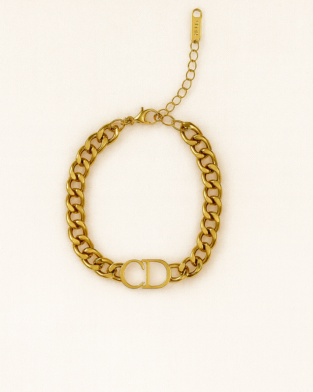 Edgy CD Chain Bracelet