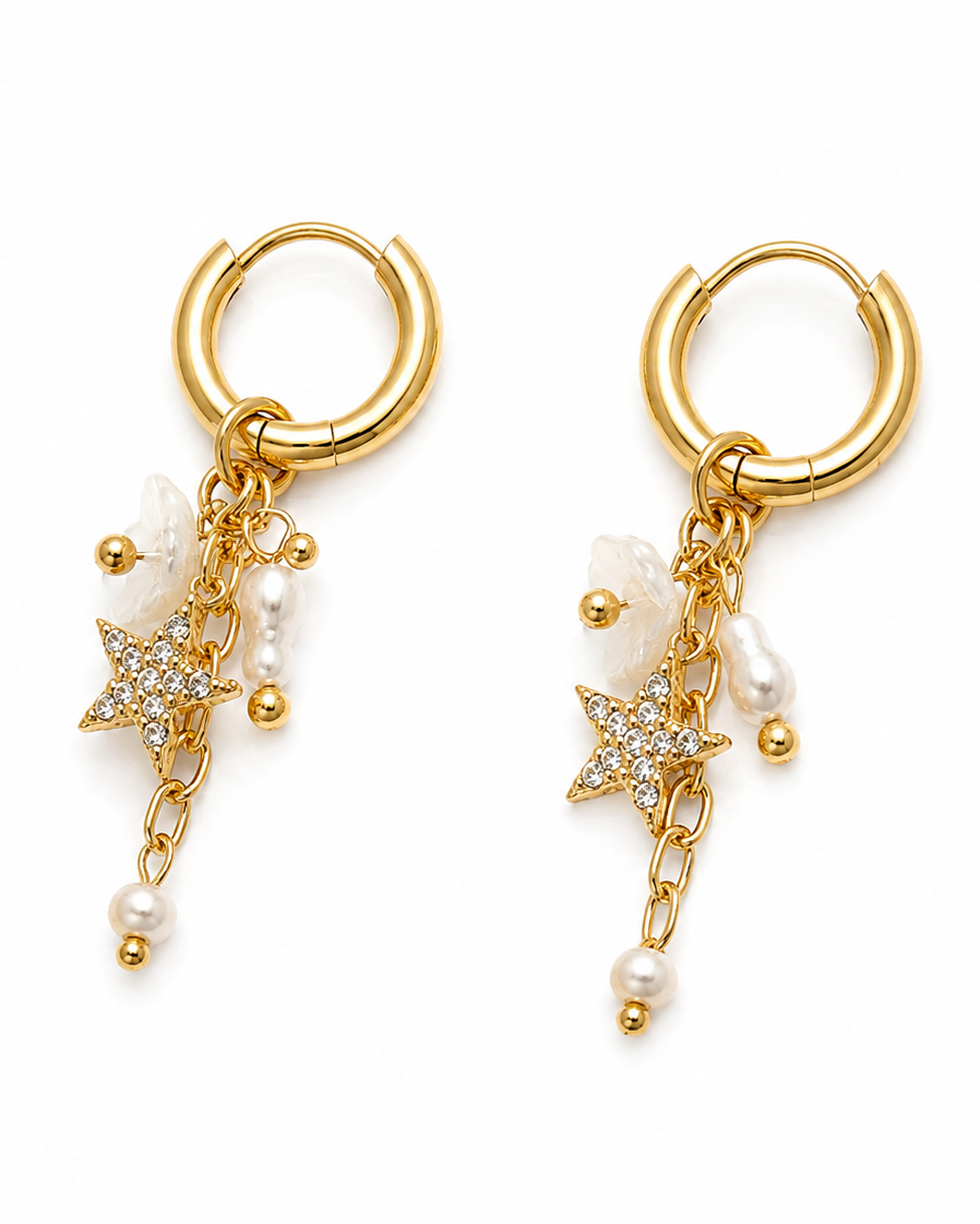 Scarlet Hoop Earrings