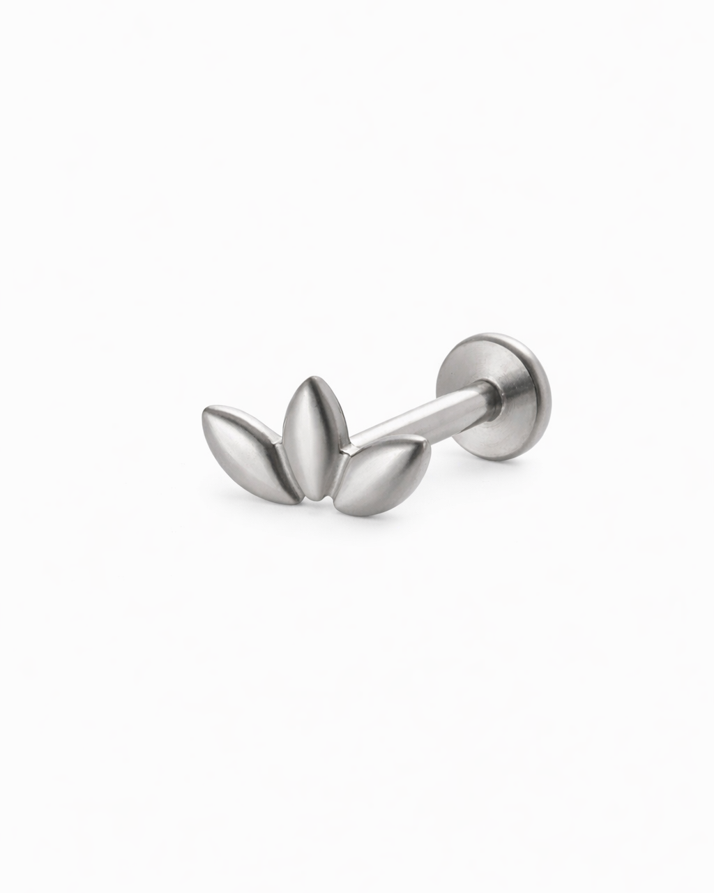 Silver 3 Point Flat Back Stud
