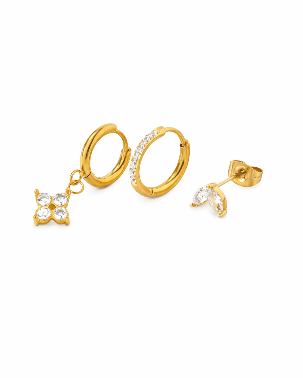 Gemme 3 Piece Earring Stack