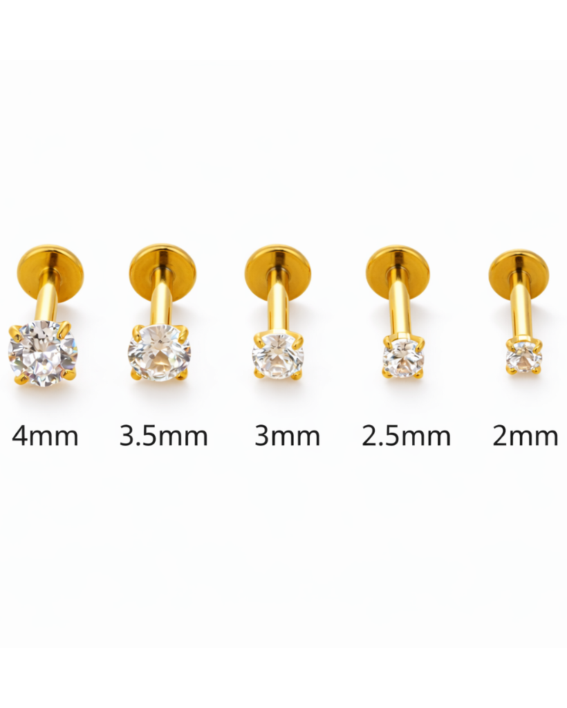 OG Gold Flat Back Stud