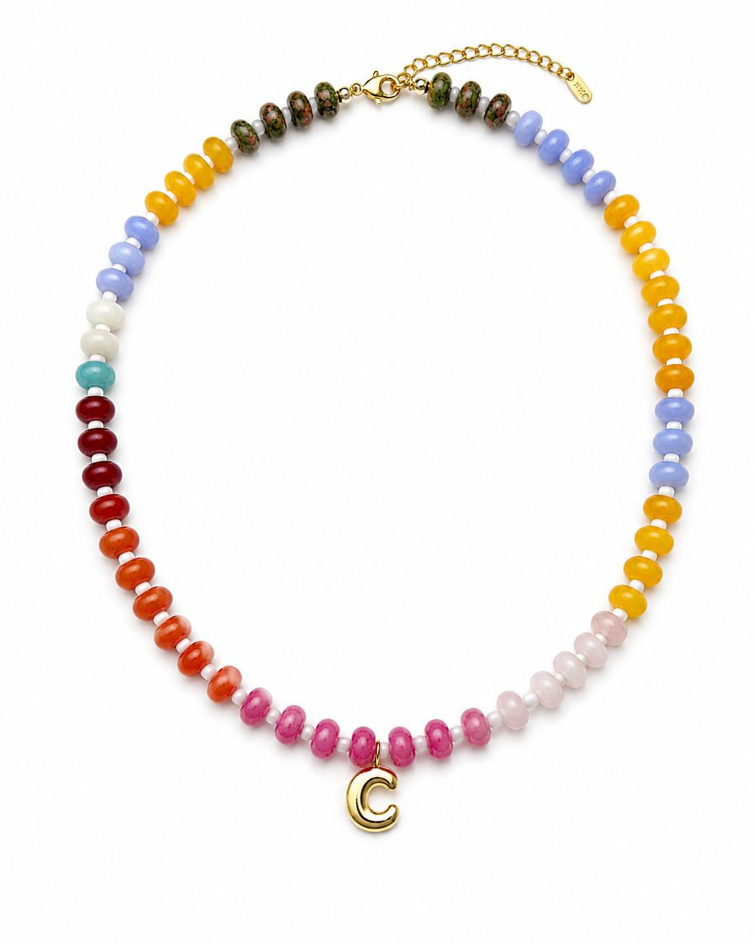 Beaded Initial Necklace