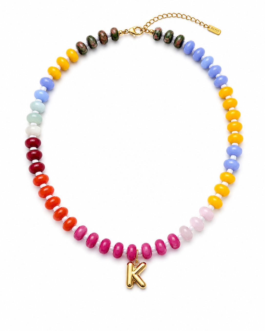 Beaded Initial Necklace