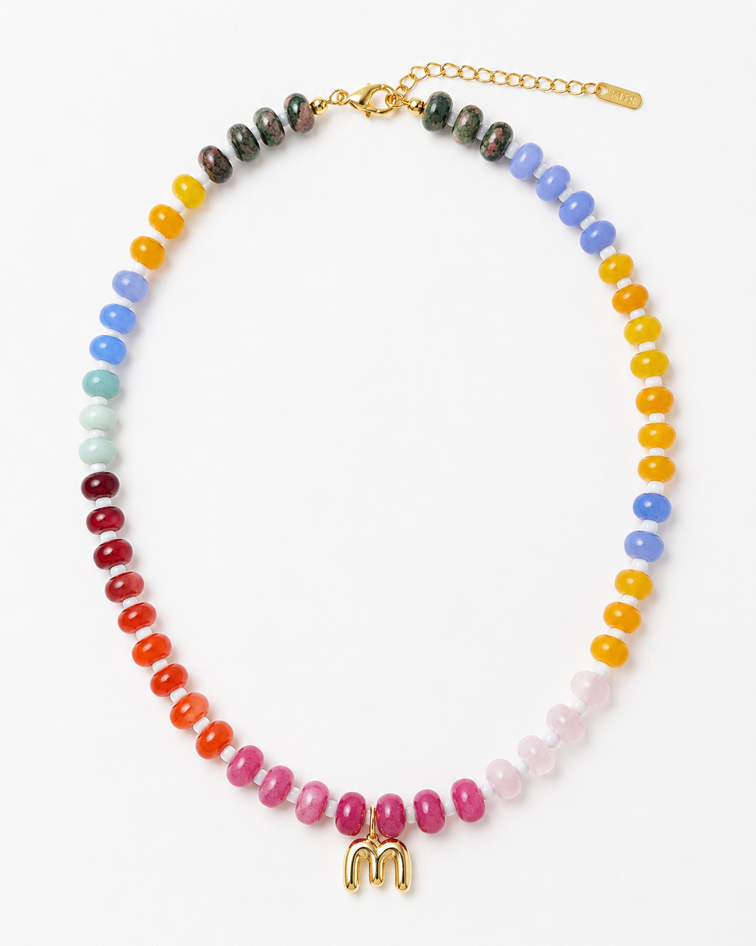 Beaded Initial Necklace
