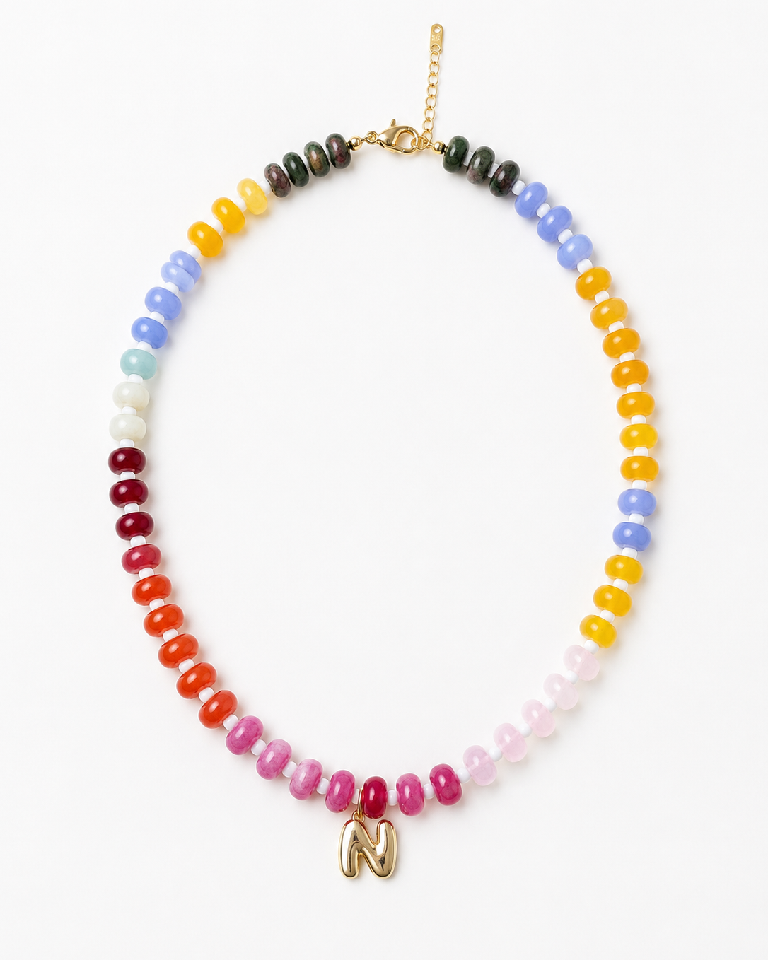 Beaded Initial Necklace