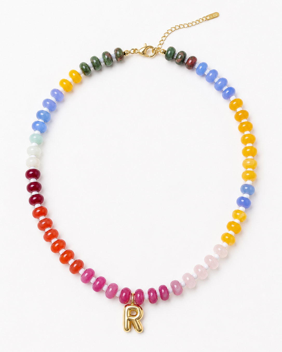 Beaded Initial Necklace
