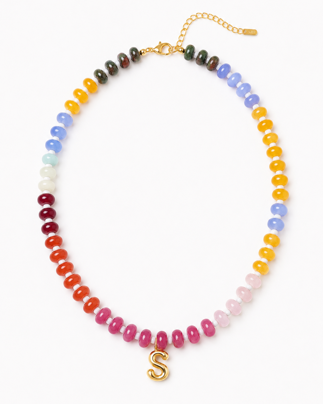 Beaded Initial Necklace