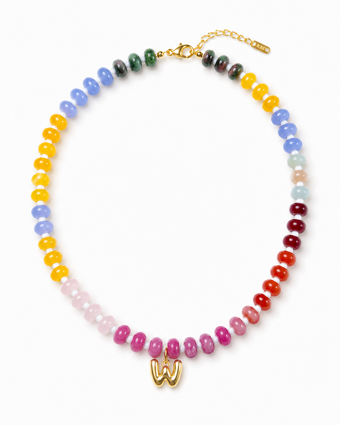 Beaded Initial Necklace