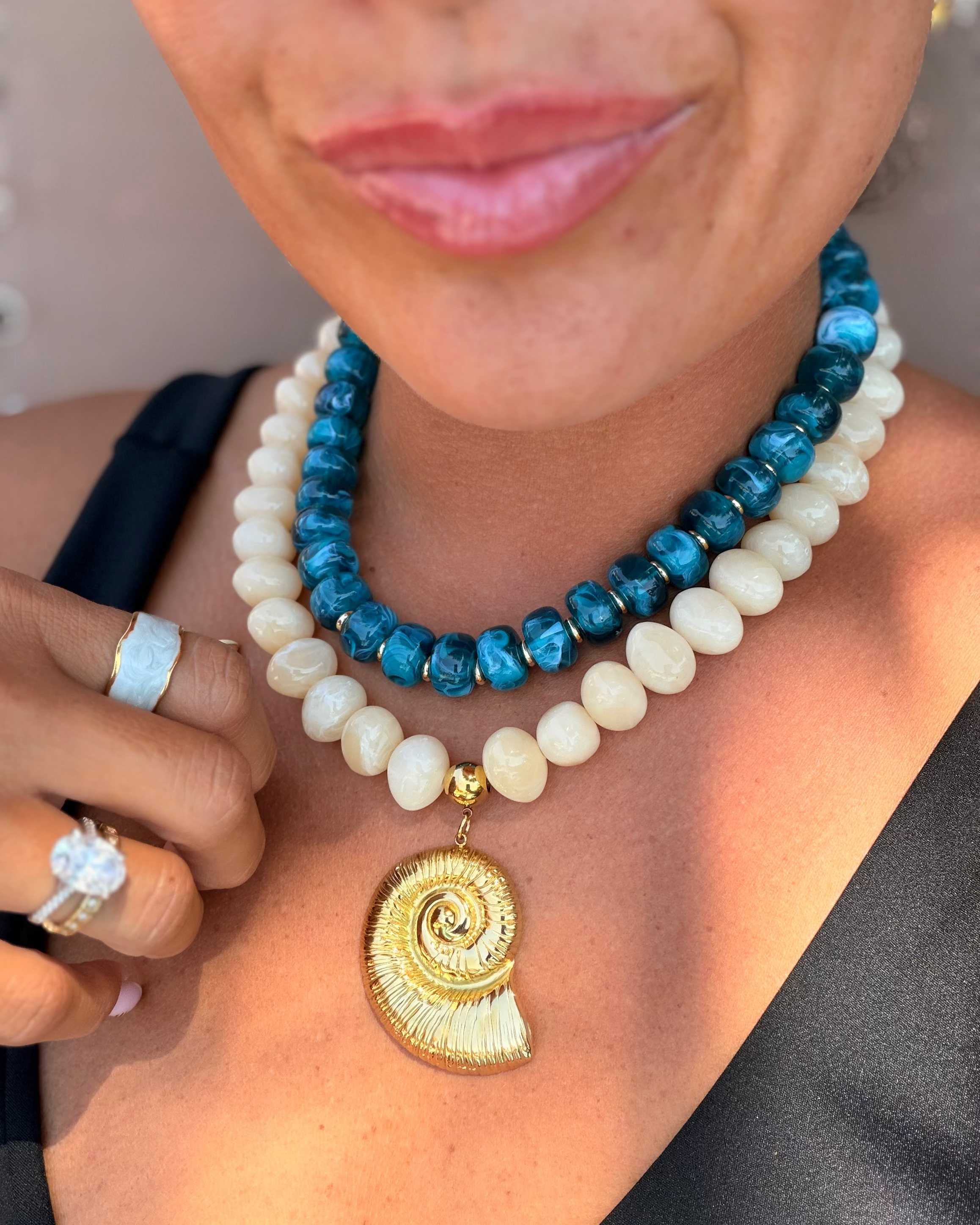 Cream Shell Beads