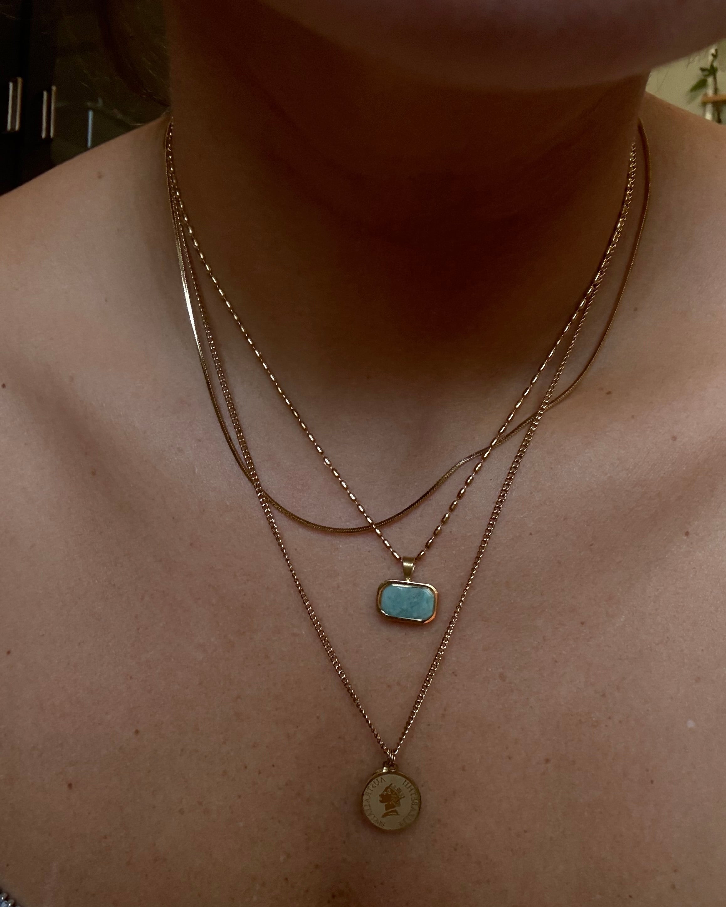 Elizabeth Coin Pendant Pre-stack