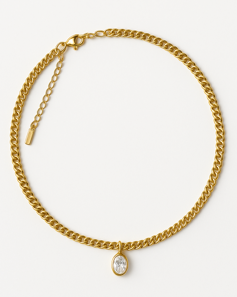 Tonya Solitaire Necklace