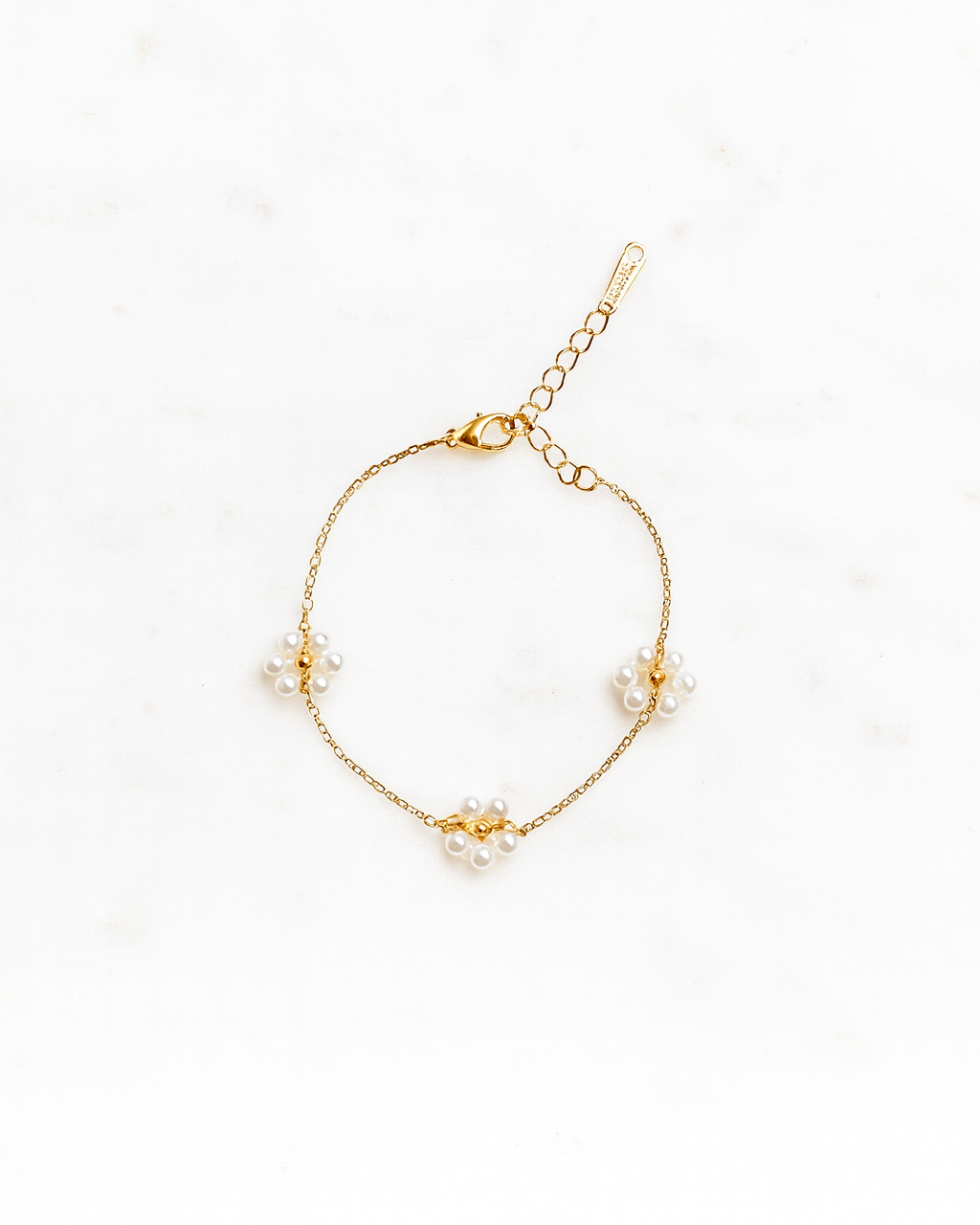 Floral Pearl Bracelet