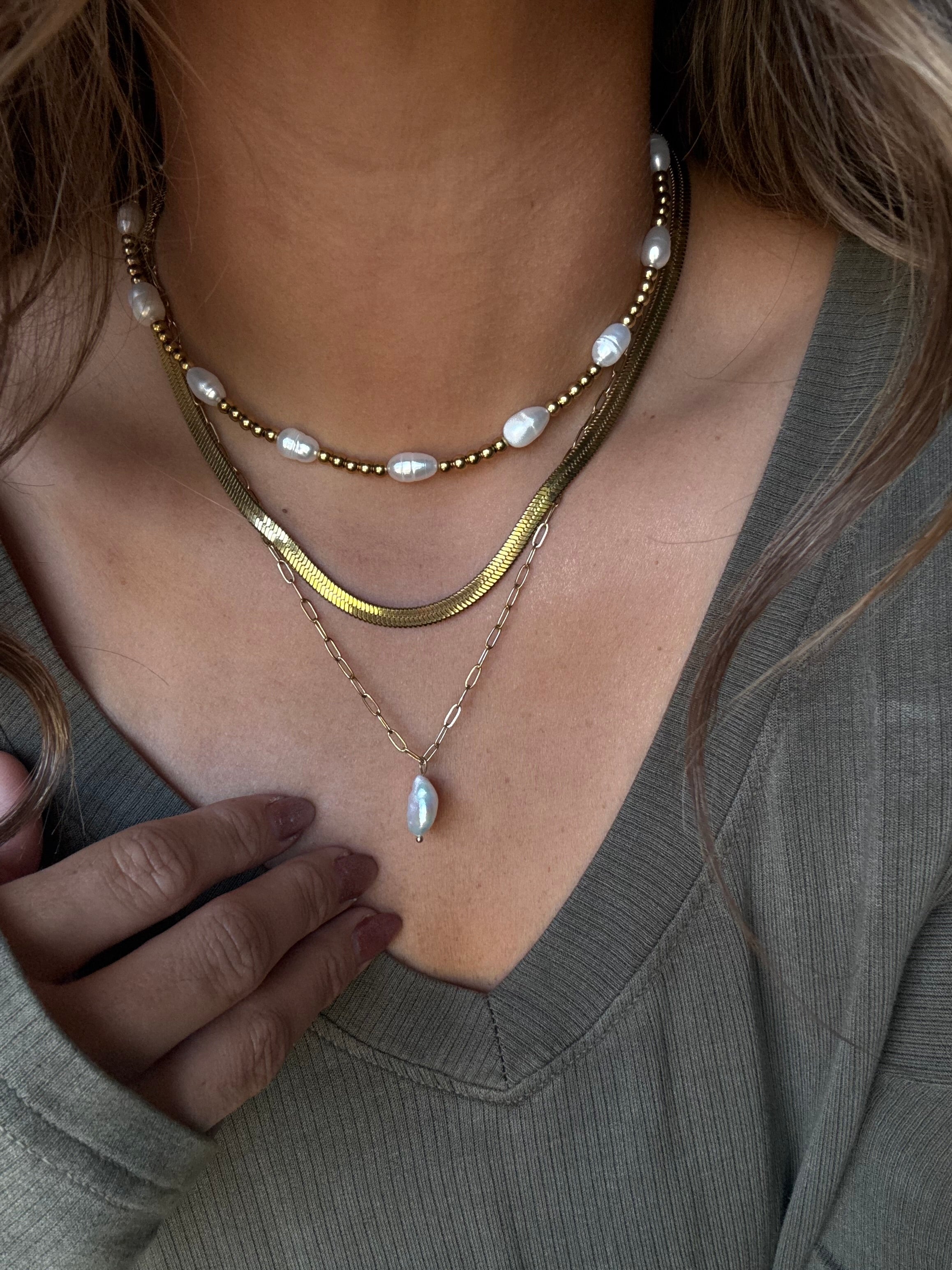 Goddess Pearl Necklace