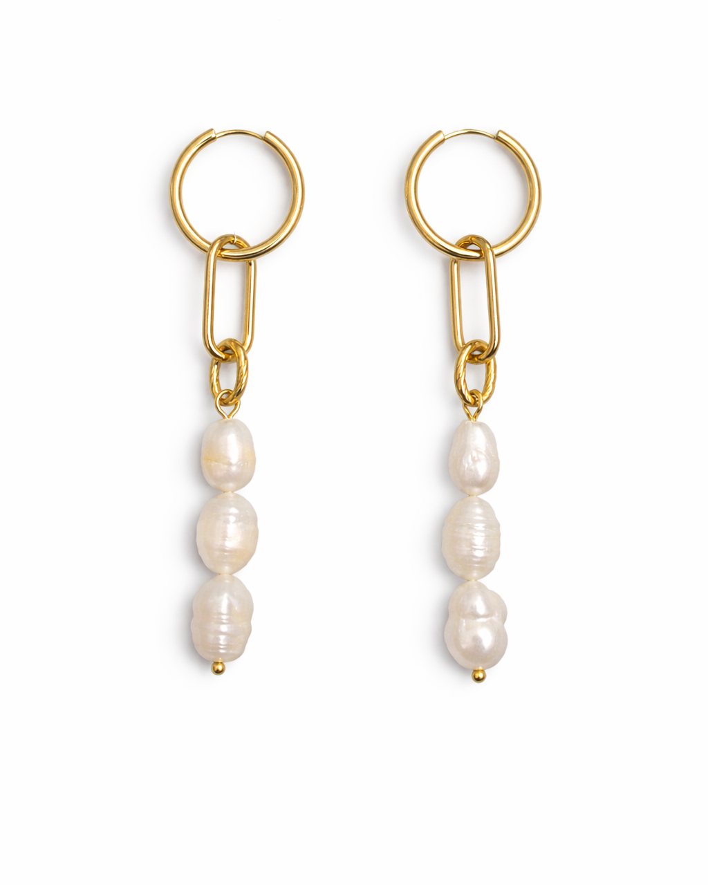 Pearl Link Earrings