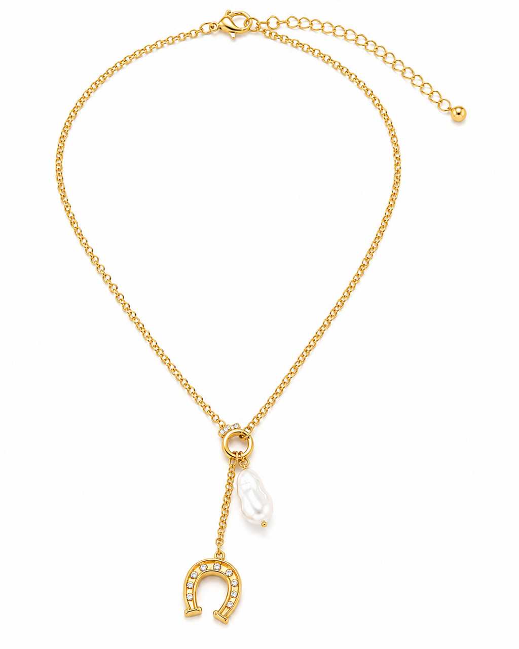 Drop Horseshoe Necklace
