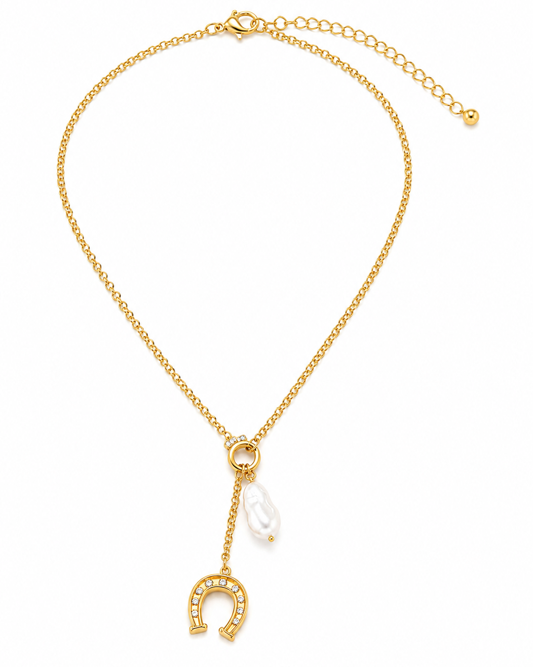 Drop Horseshoe Necklace