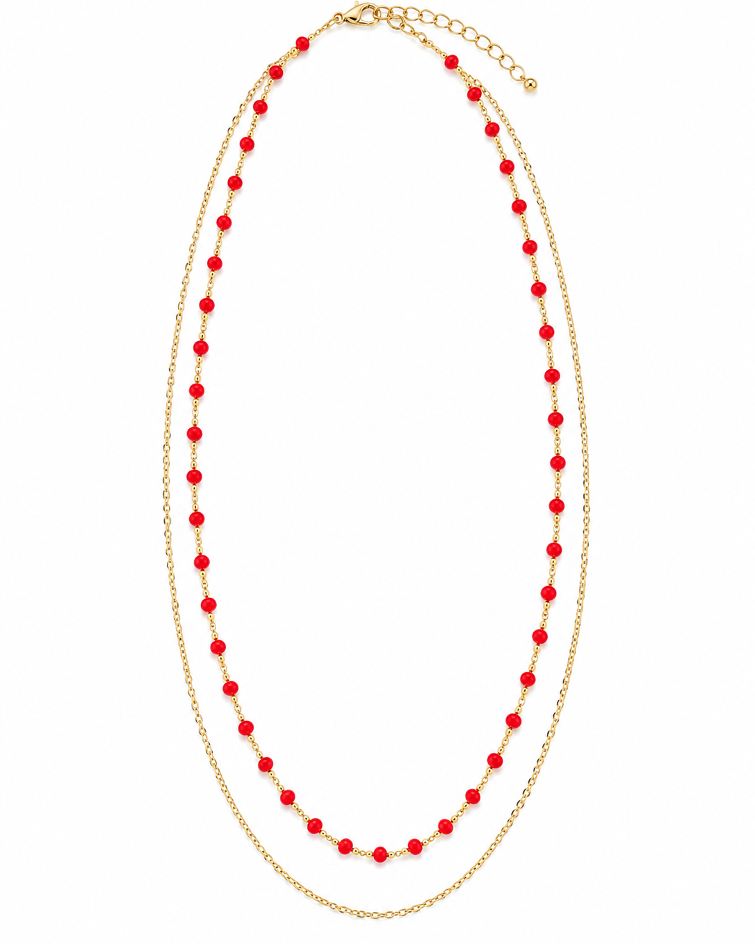 RED Double Necklace