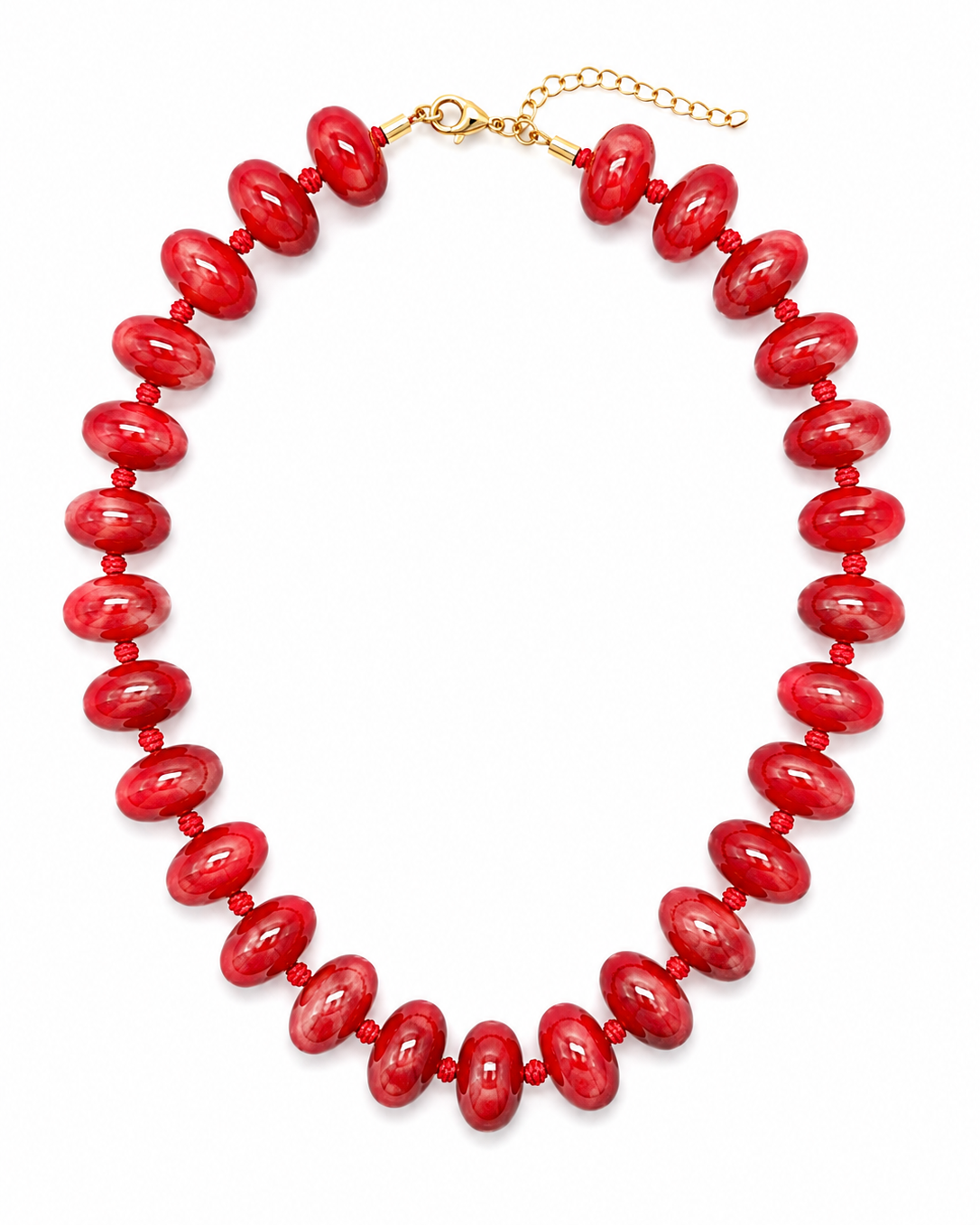 Red Chunky Beads