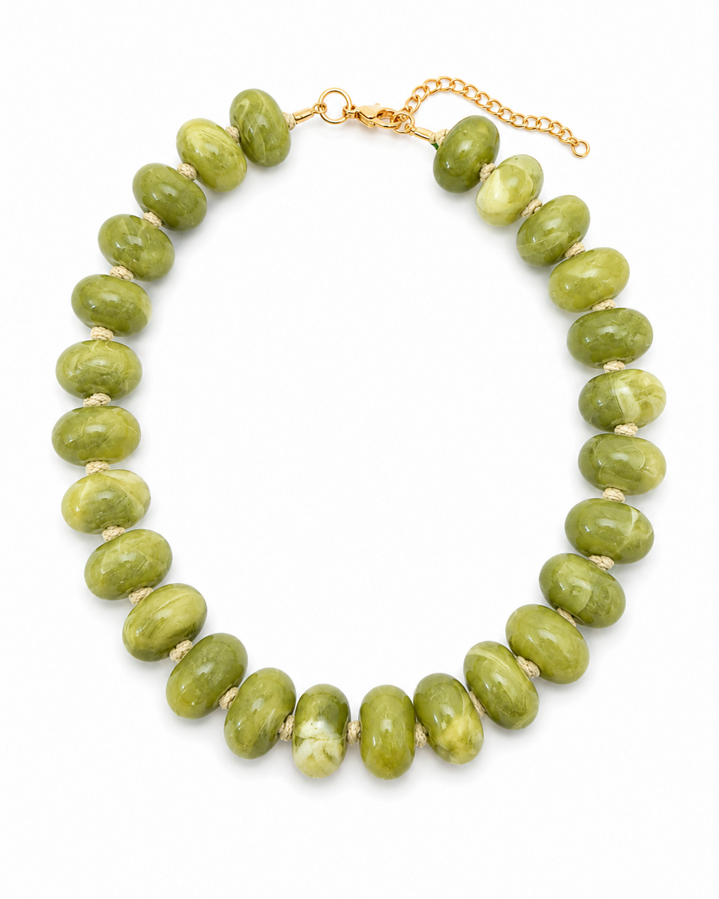 Green Chunky Beads